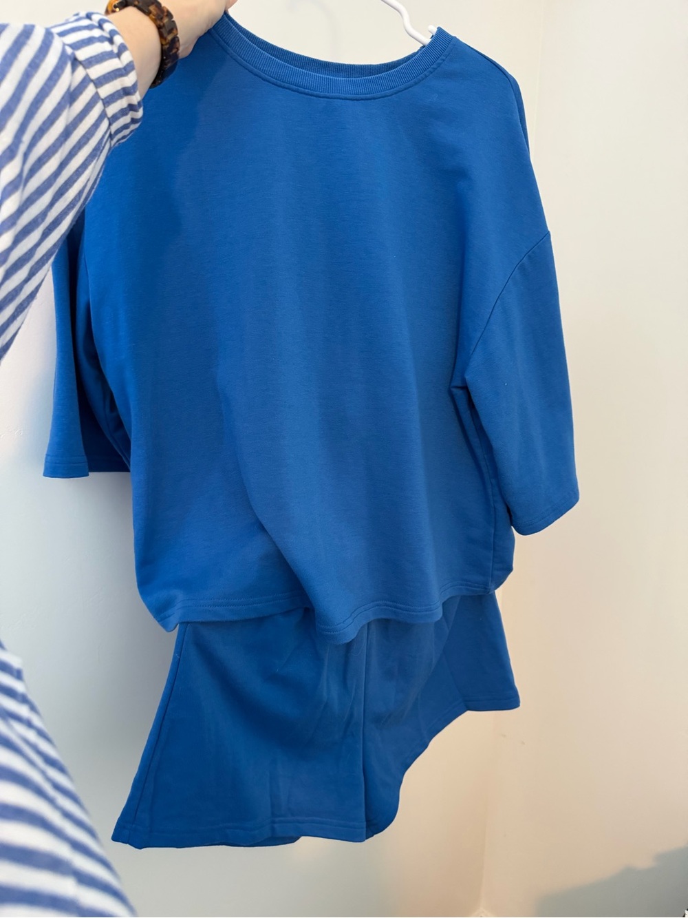 Cobalt Blue Two-Piece Lounge Set